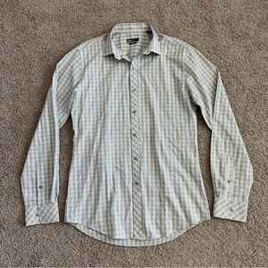 Bar lll Shirt Mens Size M Slim Fit Stretch Gray Plaid